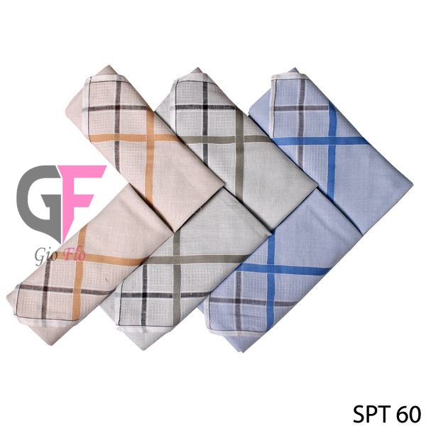 GIOFLO Aksesoris Fashion Pria Sapu Tangan Terbaru Isi 6 PCs Multicolor / SPT 60