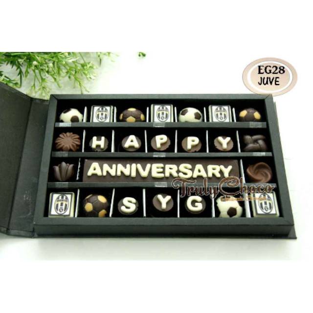 

Trulychoco cokelat anniversary pacar tema juventus