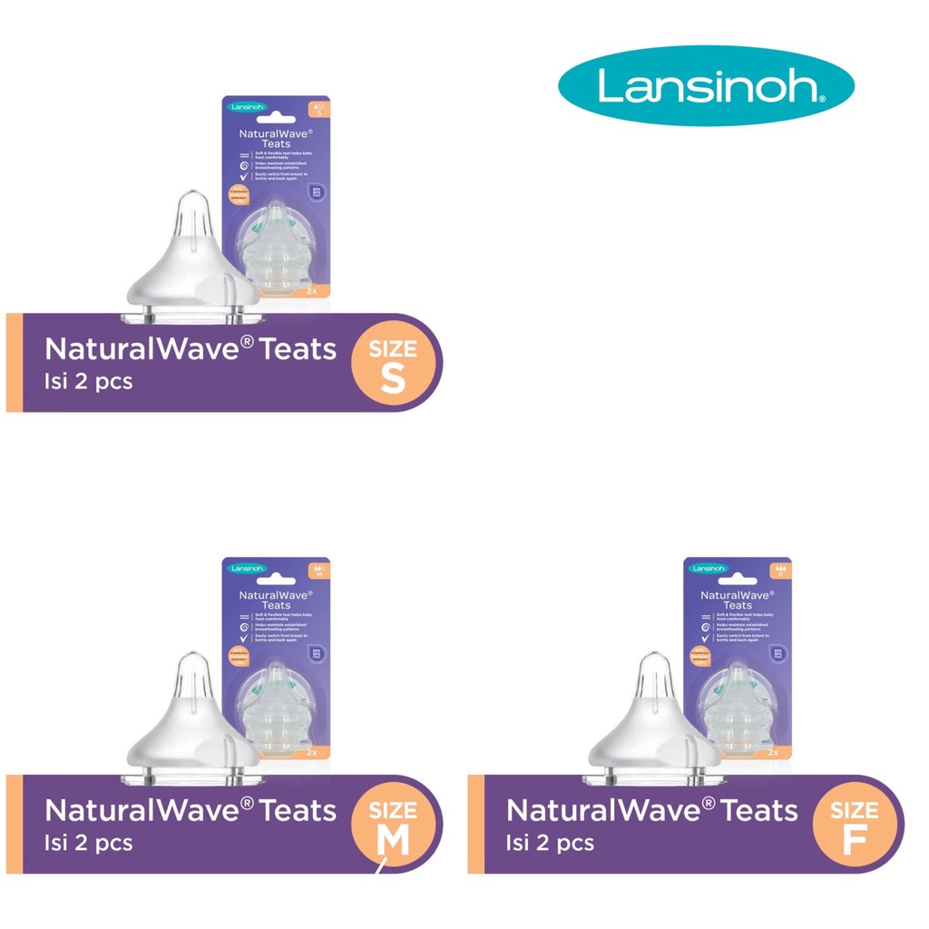 Lansinoh - Nipple NaturalWave Slow Flow - Medium Flow - Fast Flow