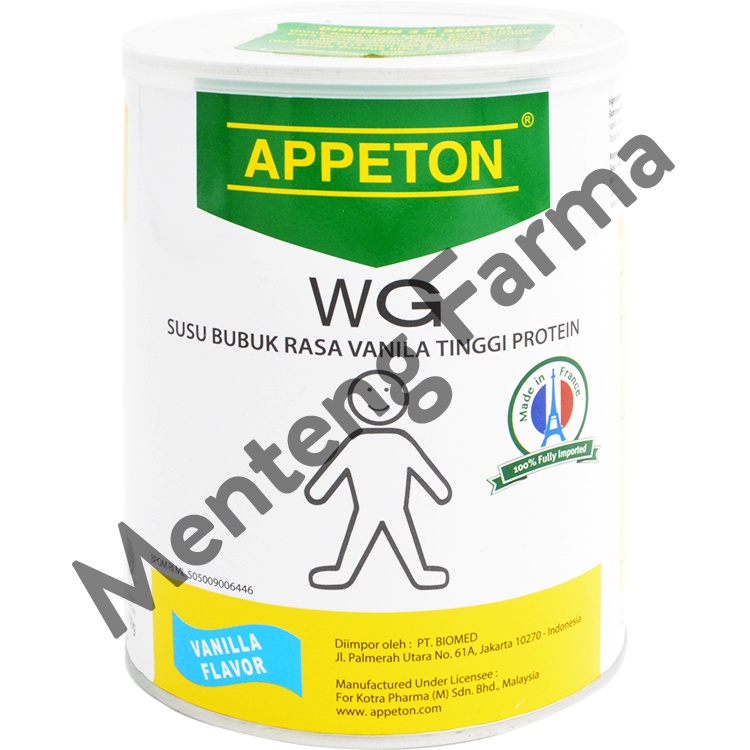 Appeton Weight Gain Adult Vanilla 450 gr - Susu Tinggi Protein Penambah Berat Badan