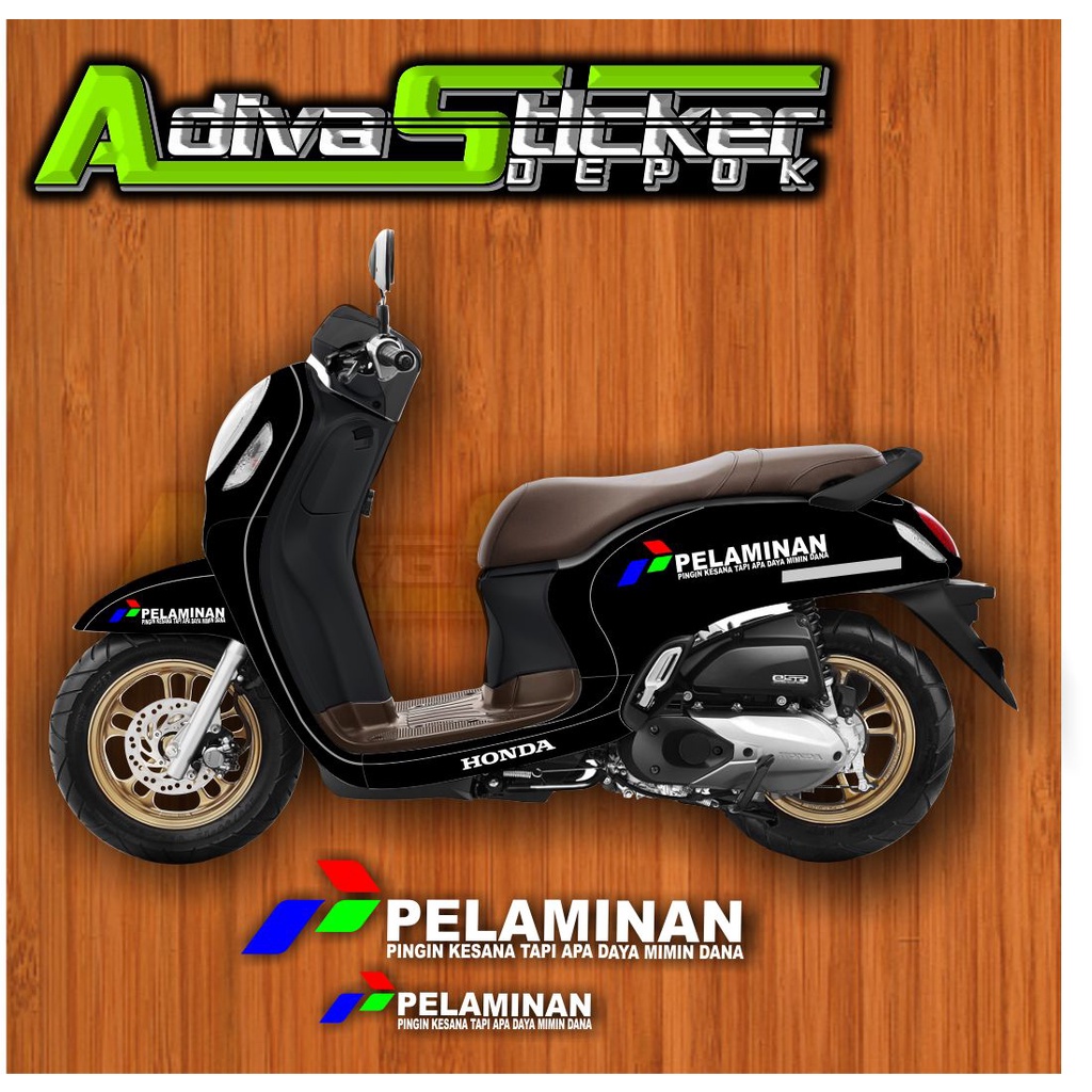 CUTTING STICKER PERTAMINA/PELAMINAN Body Samping Scoopy