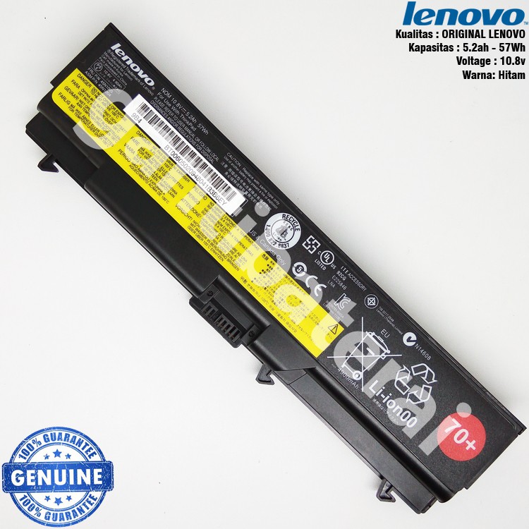 Baterai Lenovo Thinkpad T430 T530 W530 L530 L430 T520 W520