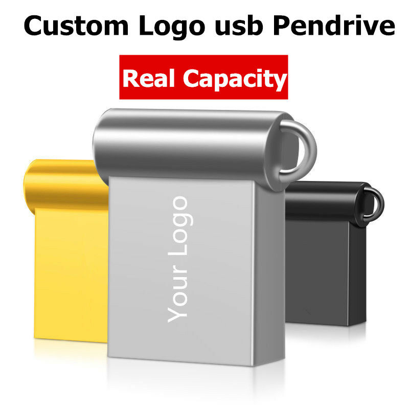 Metal USB2.0 pendrive 1GB 8GB 16GB 32GB 64GB 128GB flash drive LOGO custom made