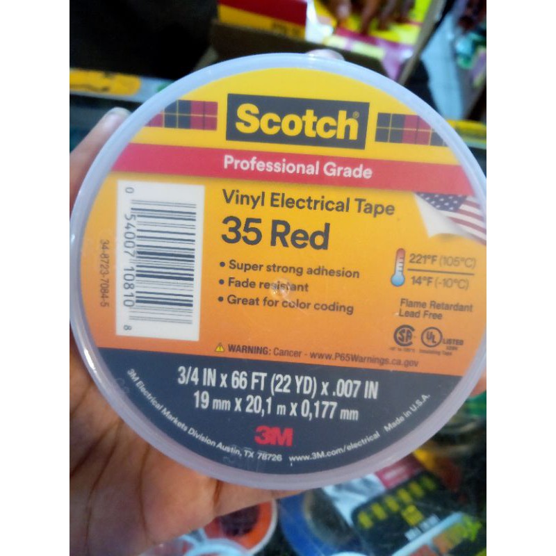 

3M Scotch 35 Vinyl tape merah