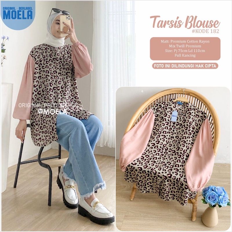 TARSIS BLOUSE LD 110cm // ATASAN WANITA ORIGINAL BERLABEL // BY MOELA-182