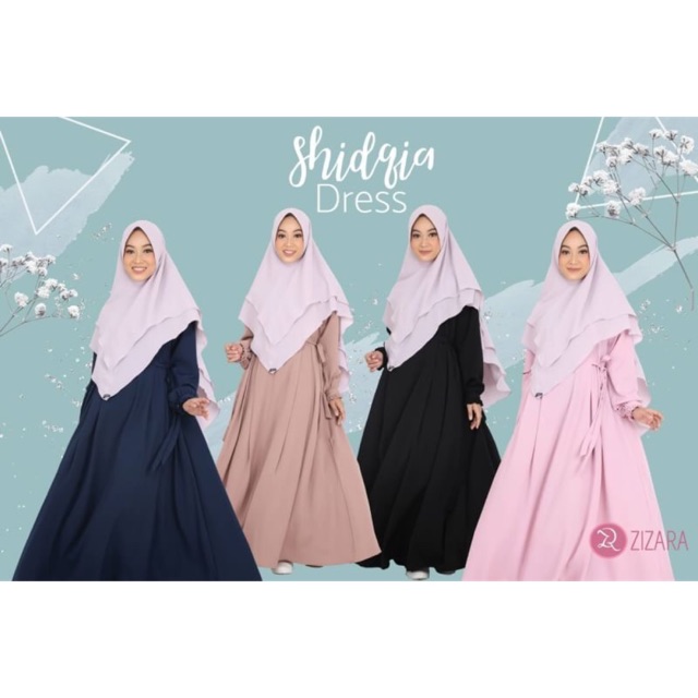 Shidqia B by Zizara. Gamis polos zizara