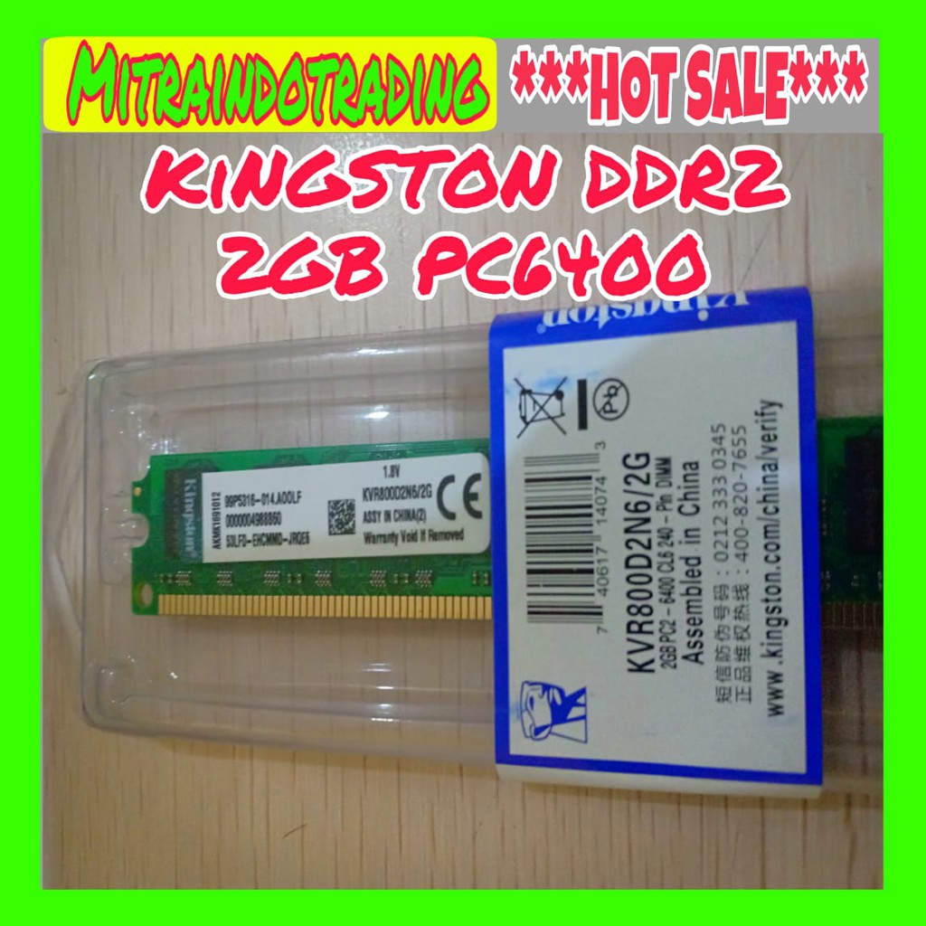 RAM PC KINGSTON DDR2 2GB PC 6400