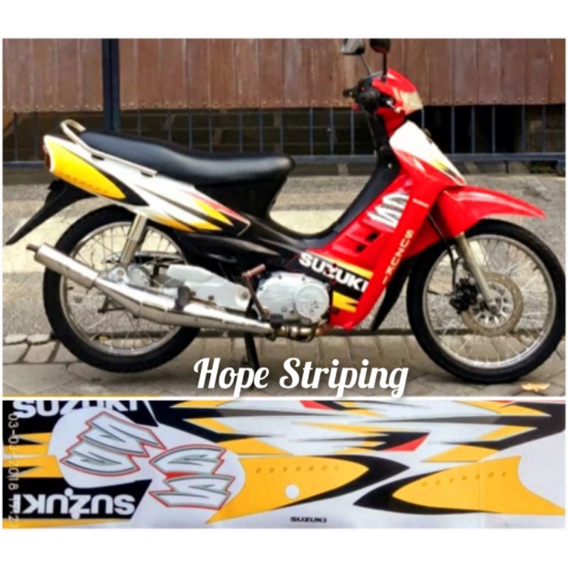 Striping Suzuki Tornado GS Special Edition Merah