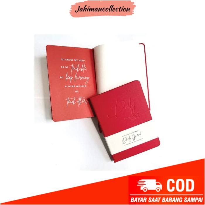 

✨ BISA COD ✨ Daily Journal (Notebook) Jose Carol (Unlined Pages) Red