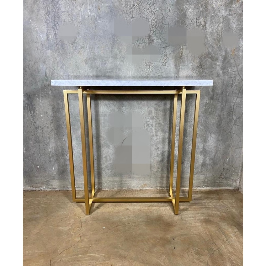 Meja Console Kaki Besi  gold