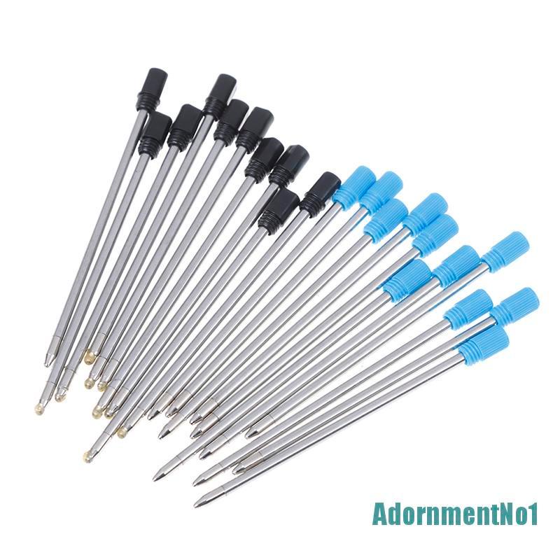 [AdornmentNo1]10Pcs 70mm black/blue ink pens refill ballpoint replace for element crystal pen