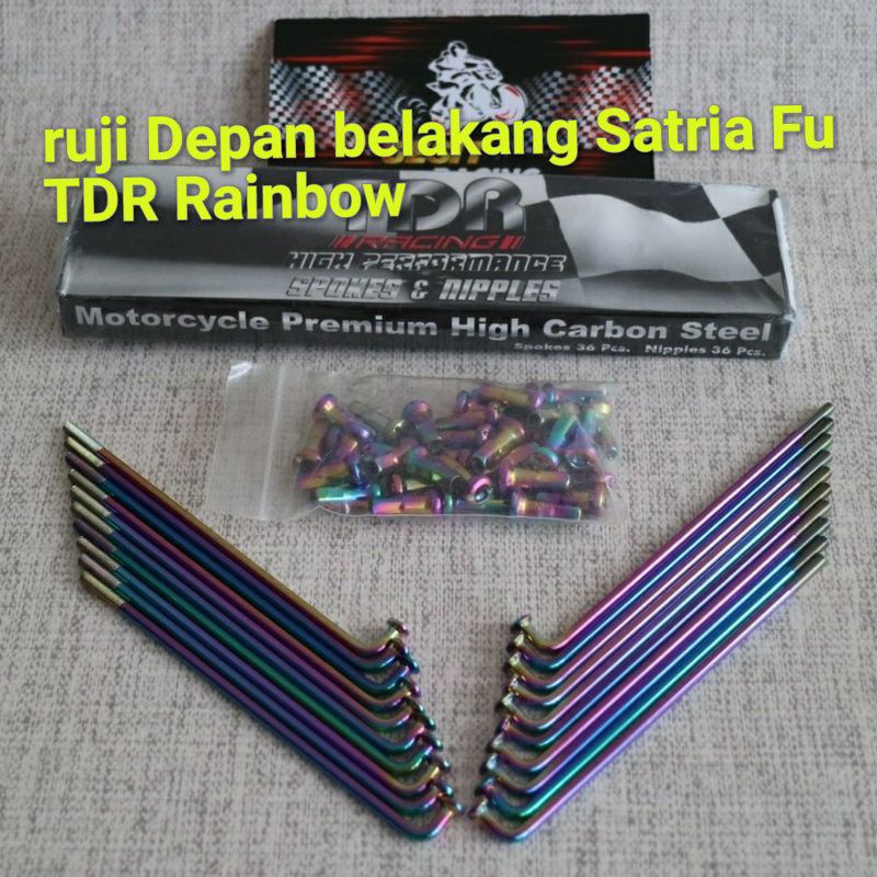 Ruji TDR Pelangi Satria Fu Depan belakang Ori