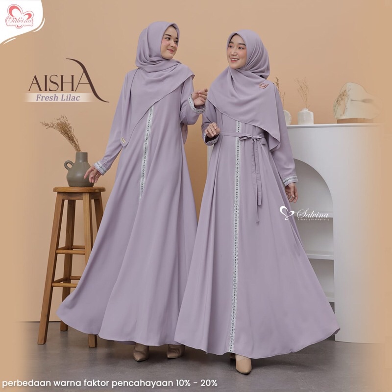 Aisha Series original by Salvina/Ready Stock/dress lebaran 2022/Limited Stock/PO 12 mei