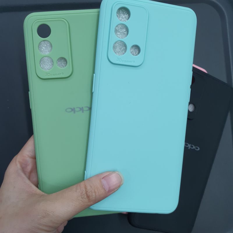 Silvertech Kesing OPPO A95 Softcase Silikon frosted Case Temperglass Dan Accessories Lainnya untuk A95