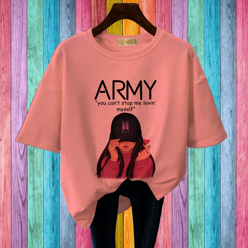 CALVIERO SHOP - KAOS BTS KAOS DYNAMITE KAOS BT21 BAJU KAOS WANITA DEWASA PRINT BTS ARMY CASUAL