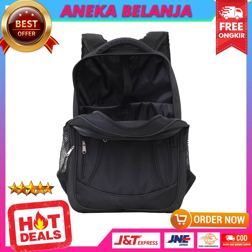 BACKPACK SEKOLAH COWOK ALFITO JARING SPIDER HITAM TAS RANSEL LAPTOP MURAH MULTIFUNGSI BERKUALITAS