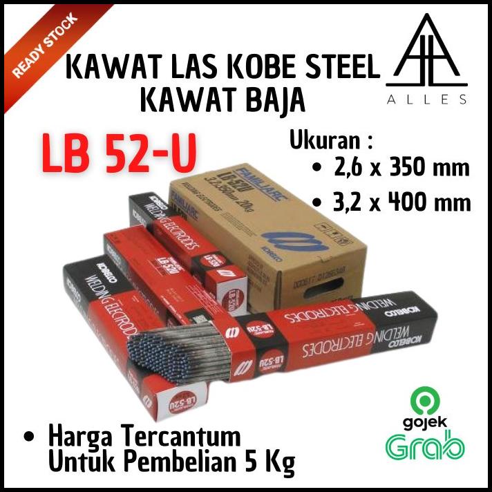 Kawat Las Listrik Lb 52 - U / Kawat Baja / Kawat Las Kobe Steel