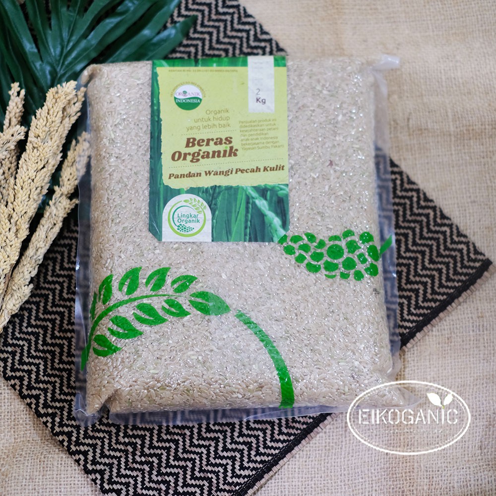 

Lingkar Organik Beras Organik Pandan Wangi Pecah Kulit Brown Rice Beras Coklat 2 kg 2kg