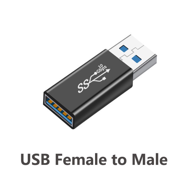 Adaptor Konektor Usb 3.0 Male Ke Female Fmale-Female Male