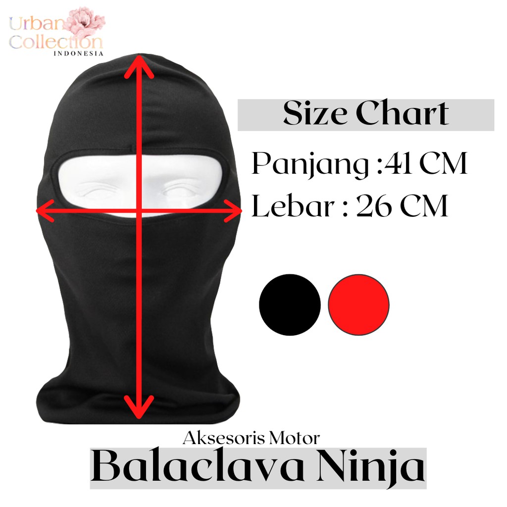 Masker Ninja Motor Balaclava / Masker Motor