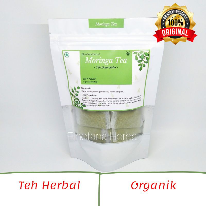 Teh Celup Daun Kelor/Moringa Tea/Teh Herbal (Antikanker &amp; Diabetes)