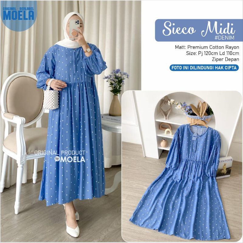 Sieco Midi Dress by Moela