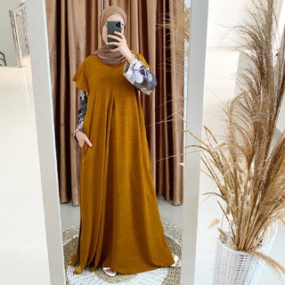 MERA MAXI jual  gamis  busui tebal  berkualitas bahan kaos  