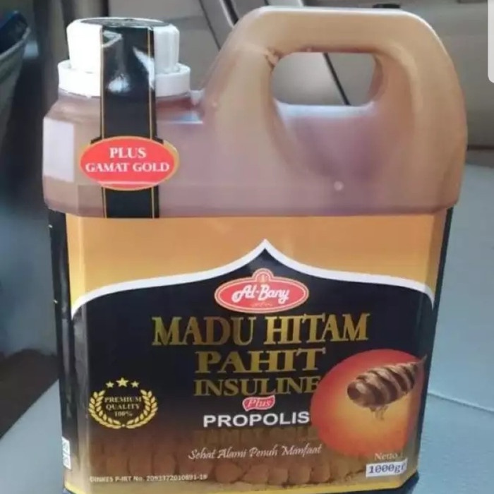 

201nhgg Madu Asli Hitam Pahit Plus Gamat Gold Albany @1Kg Ds201Fs