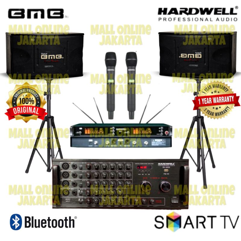 Paket Speaker Bmb 10 inch Sound system Hardwell karaoke Original