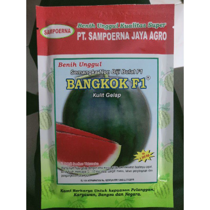 BENIH SEMANGKA NON BIJI BANGKOK F1 (20gr)