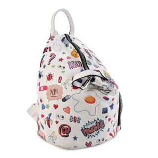 Jual HUER Duerhy Eye Theme Printed Backpack 9454-177White | Shopee