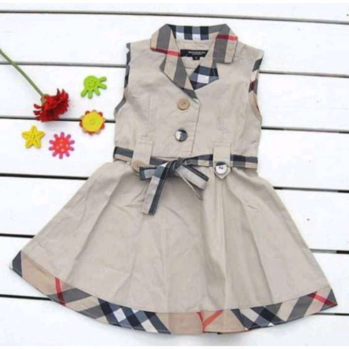 COD/DRESS ANAK TERBARU/DRESS KANCING 1-5 TAHUN