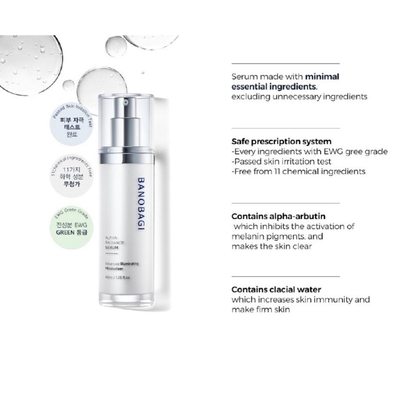 [READY STOCK] BANOBAGI ALPHA RADIANCE SERUM