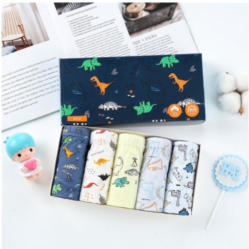 Celana Dalam Anak laki laki cowo box (5 pcs) umur 0-14 Tahun Dino impor Premium