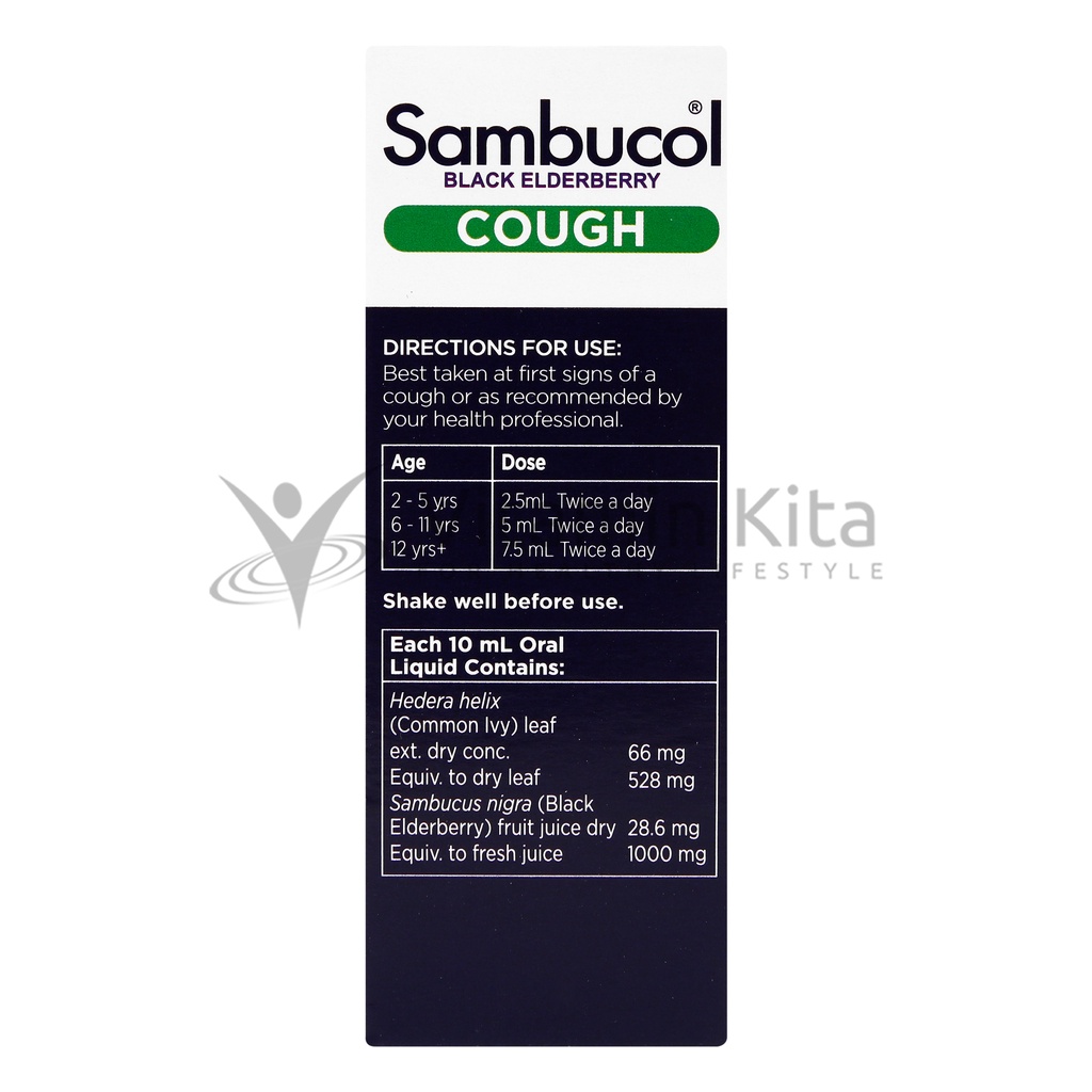 Sambucol Kids Cold &amp; Flu Cough Liquid 120ml