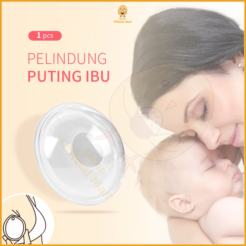 Lacoo Breast pad Wadah Penampung Asi Silikon Breastpad milk collector 1pcs