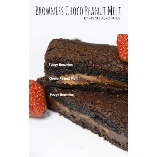 

Brownies Choco Peanut Melt by AKUSUKABROWNIES