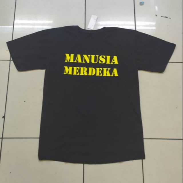 (COD) KAOS MANUSIA MERDEKA /  SANDIUNO MANUSIA MERDEKA /  INDONESIA MERDEKA / TSHIRT BAJU PRIA KEREN