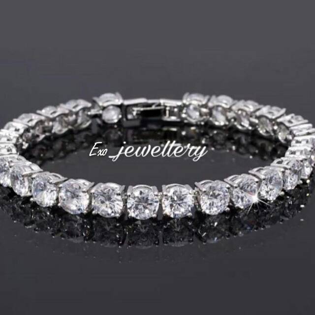 Promo Gelang mata Swarovski perhiasan aksesoris Korea anti karat