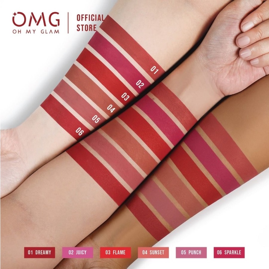 ✿ MADAME ✿ OMG OH MY GLAM MATTE KISS LIPCREAM - LIP CREAM OMG MATTE BPOM