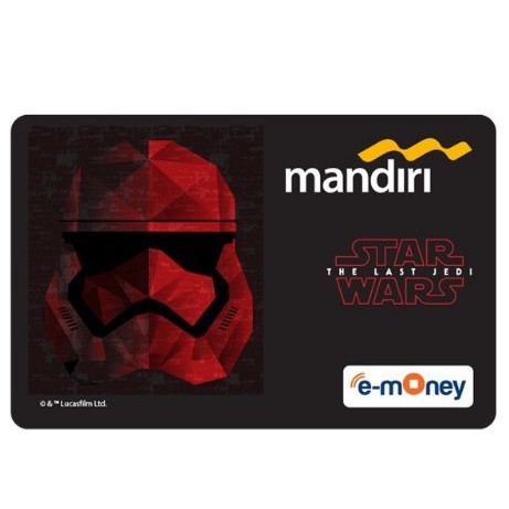 Mandiri eMoney eTOLL - edisi STAR WARS - STORMTROOPER ORI /Like eTOLL Tapcash Flazz or Brizzi