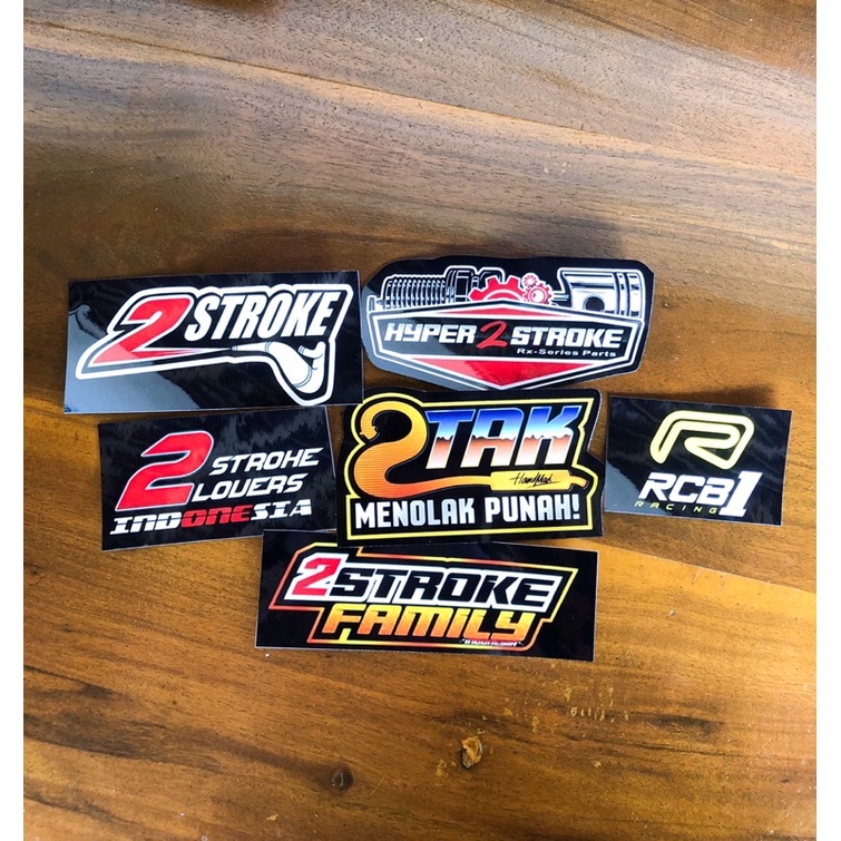 sticker stiker pack racin 2tak 2stroke rcb family fizr rxking ktm