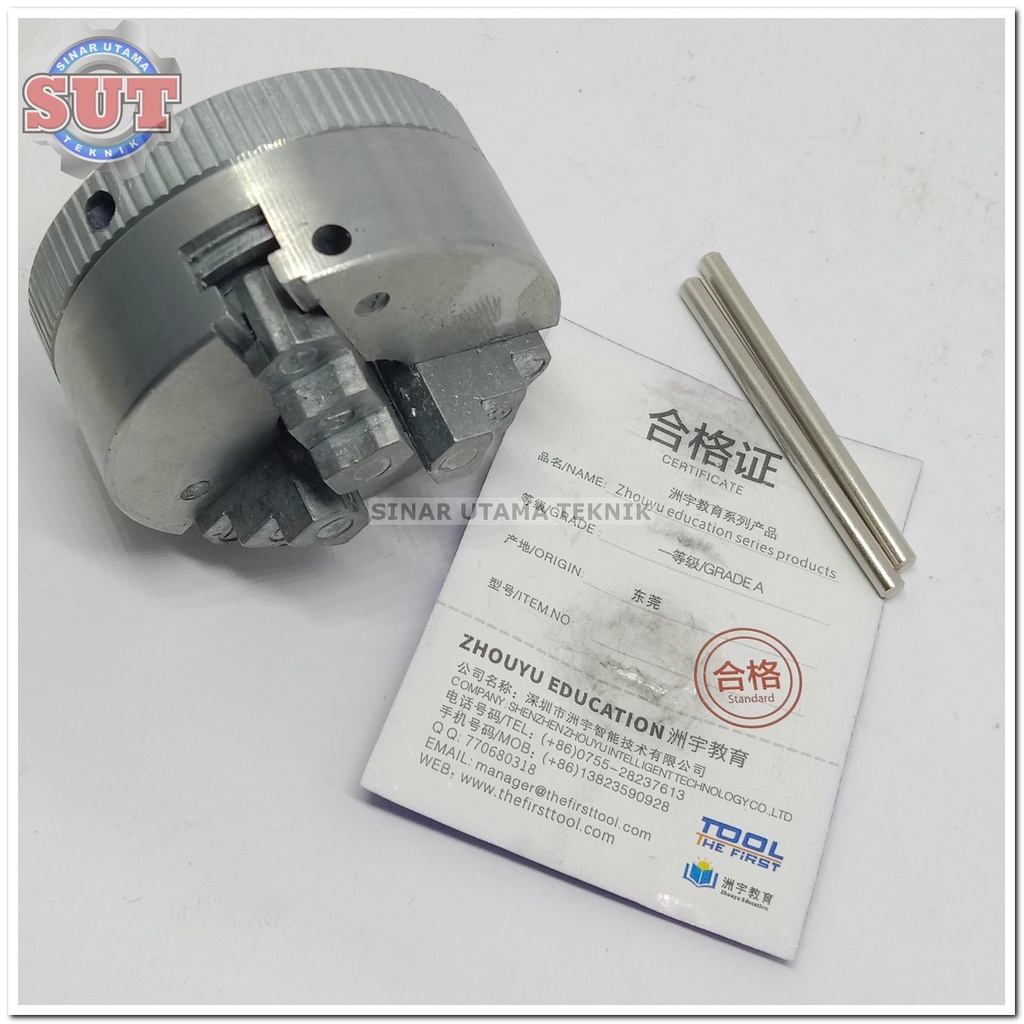 Chuck bubut 2inch 3jaw kepala bubut 2 inch 3jaw