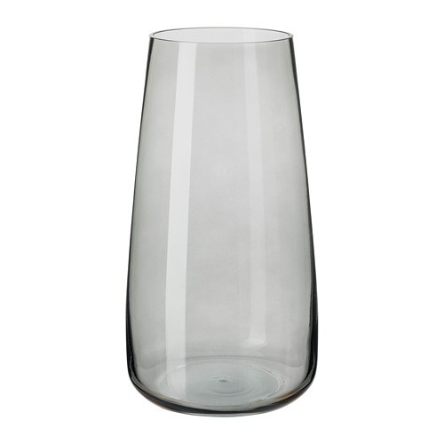 BRKN Vas bunga, flawer vase, abu-abu muda, 30 cm