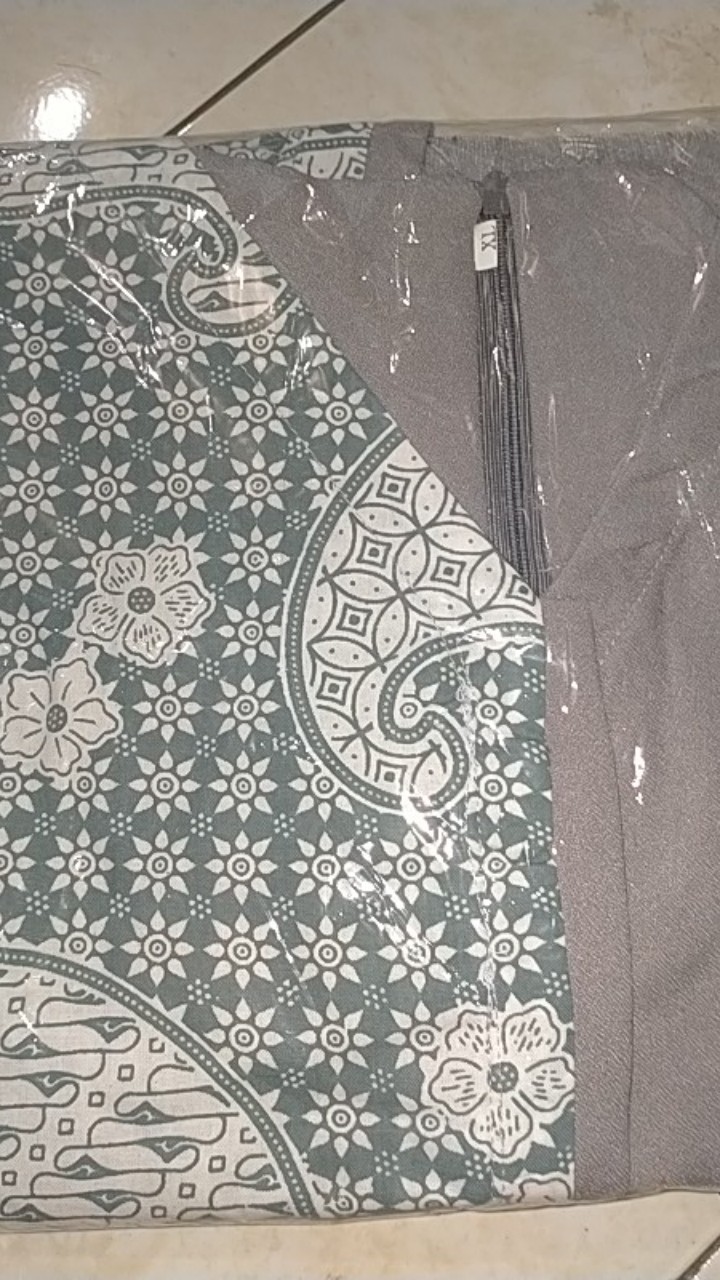 Tey-17 Batik Wanita Asj Sa Hrb026 Kenongo Kemeja Tosca Pendek