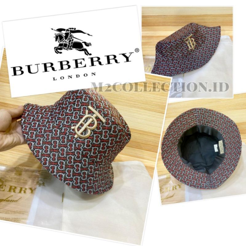 topi bucket hat Burberry topi impor quality