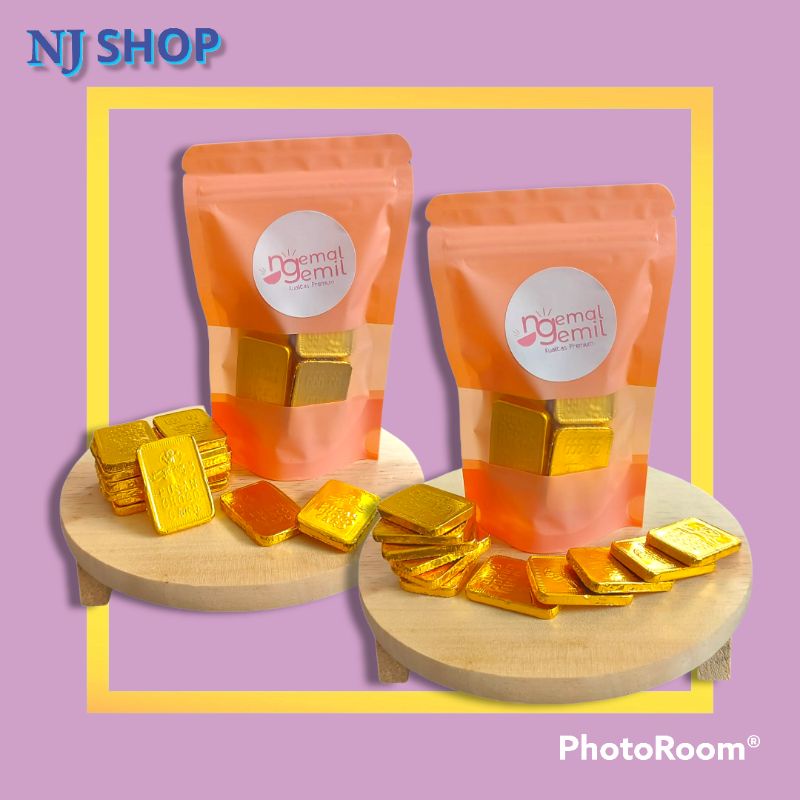 

[Coklat Original] - Coklat Emas Kotak / coklat emas koin persegi - (Harga 1 pack)
