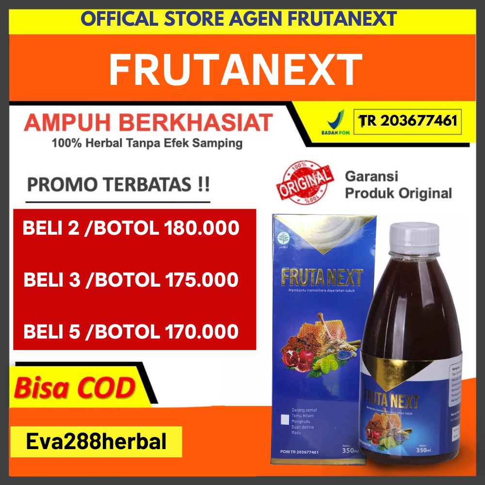 Fruta Next - Paket Hemat 3 Botol Obat Herbal Frutanext Legalitas BPOM