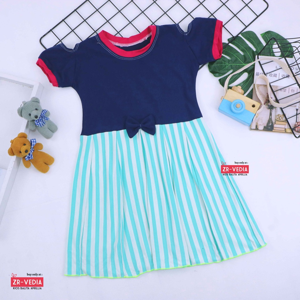 Dress Sabrina uk 6-7 tahun / Dres Anak Perempuan Import Baju Pesta Cewek Gaun Harian Kiosbaitaaprillia