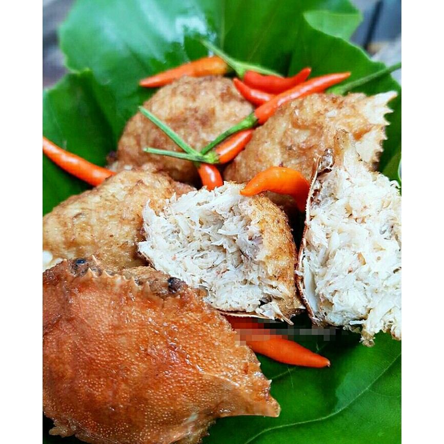 Ketam/kepiting isi khas belitung isi 10pcs- snack/cemilan-lauk